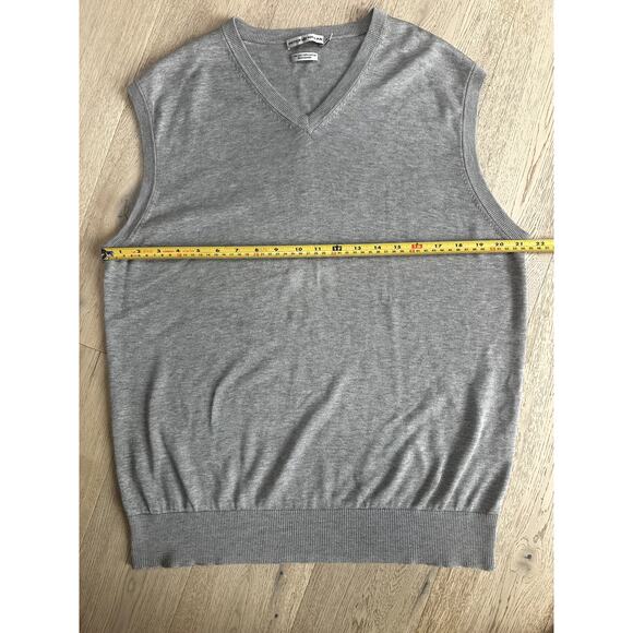 Peter Millar‎ Silk/Cotton/Cashmere Gray Sweater Vest Size Medium - Picture 4 of 9